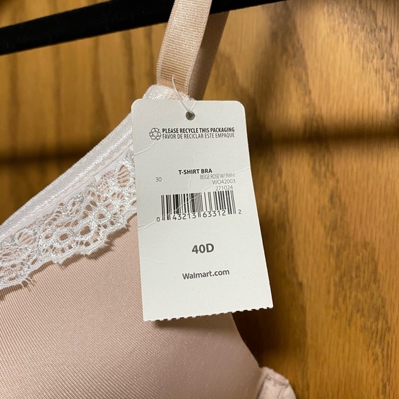 SIMPLY BASIC BEIGE T-SHIRT BRA - 40D - NWT - Picture 3 of 3